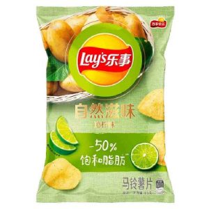 LAYS NATURAL LIME FLAVOR 22 X 65G