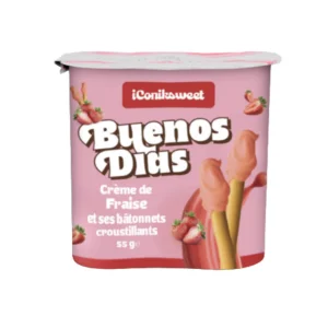 BUENOS DIAS STRAWBERRY CREAM STICKS 24 X 55g