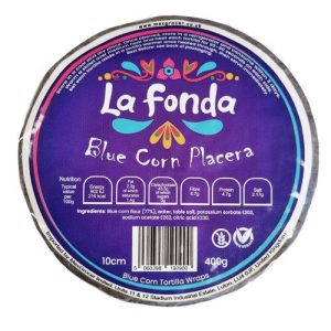 LA FONDA TORTILLA BLUE PLACERA 25 X 400G CASE (10CM)